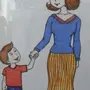 Мать и дитя рисунок 4 класс