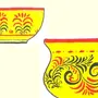 Рисунок деревянная посуда с изображением росписи хохлома