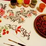 Рисунок деревянная посуда с изображением росписи хохлома