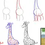 Как нарисовать жирафа для детей
