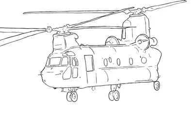 Как нарисовать военный вертолет