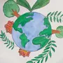 Рисунок зеленая планета