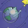 Рисунок земля и луна