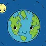 Рисунок Земля И Луна