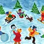 Рисунок зима для детей