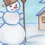 Рисунок Зима Для Детей