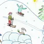 Рисунок зимние забавы для детей