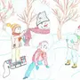 Рисунок Зимние Забавы Для Детей