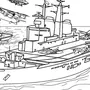 Военный корабль рисунок
