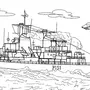 Военный Корабль Рисунок