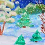 Рисунок Зимний Пейзаж 2 Класс
