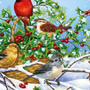 Рисунок зимующие птицы