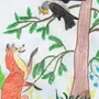 Рисунок к басне ворона и лисица