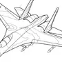 Военный самолет детский рисунок