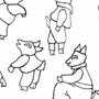 Рисунок к мюзиклу волк и семеро козлят