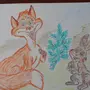 Рисунок лиса и заяц