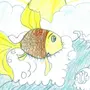 Рисунок К Сказке О Золотой Рыбке