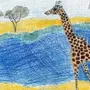 Рисунок к стихотворению жираф гумилев