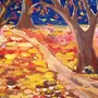 Рисунок к стихотворению золотая осень