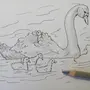 Рисунок к стихотворению лебедушка