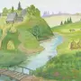 Рисунок К Стихотворению Родная Деревня