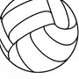 Волейбольный мяч рисунок карандашом