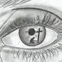 Рисунок карандашом для срисовки глаз