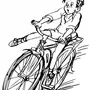 Велосипедист Рисунок