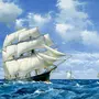 Рисунок корабль в море
