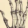 Рисунок кости на руке
