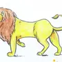 Лев и собачка рисунок