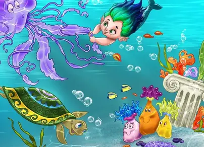 Рисунок подводное царство