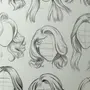 Волосы карандашом