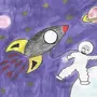 Рисунки На День Космонавтики Легкие