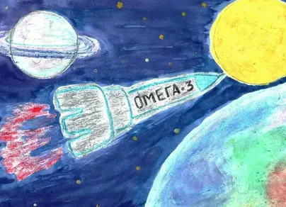Рисунок на тему космос 4 класс