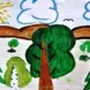 Лесной пейзаж рисунок