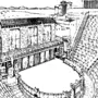 Афинский театр рисунок