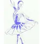 Рисунок из петрушки балерина
