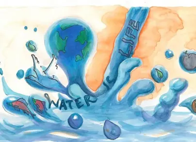 Рисунок на тему вода