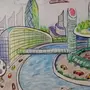 Нарисовать город будущего