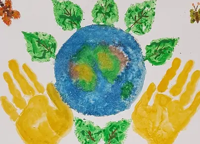 Рисунок на тему зеленая планета