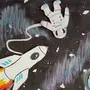 Рисунок полет в космос