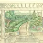 Вход в ботанический сад рисунок