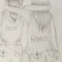 Рисунок подруге на память