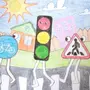 Рисунок на тему безопасность на дороге