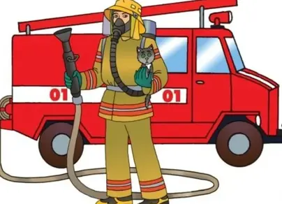 Рисунок про пожарных
