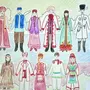 Рисунок традиционного костюма народов россии