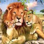 Рисунок семьи животных