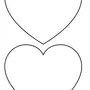 Рисунок Сердца Для Вырезания Распечатать