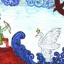 Сказка о царе салтане рисунок карандашом